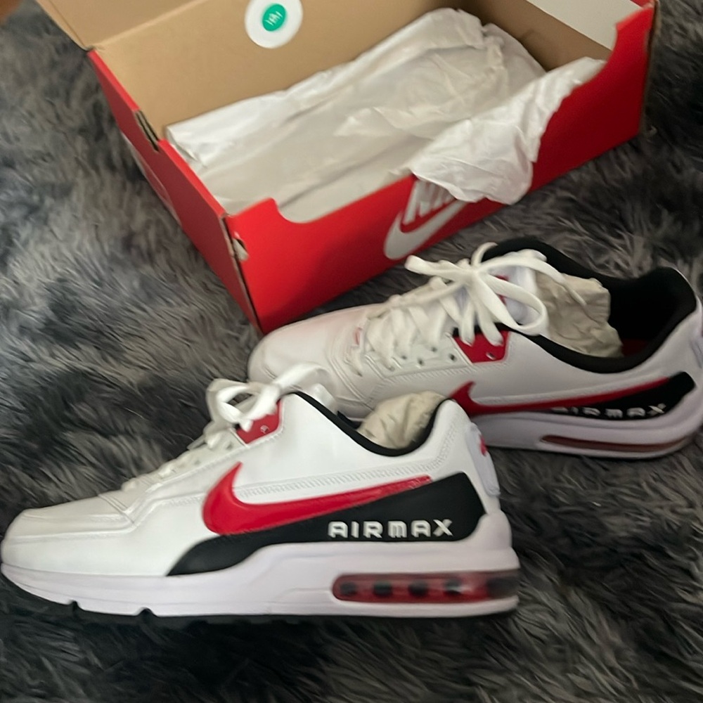 New Nike Airmax. White with red and black on them